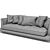 Luxury Maxalto Divan Aurae sofa 3D model small image 4