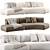 Translation: COSY CURVE Sofa
Title: Elegant COSY CURVE Modern Design 3D model small image 1