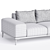 Lebom ODIL 2 Seater Sofa 3D model small image 3