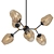  Modern Steel Loft Chandelier 3D model small image 1