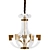 Sable Art Deco Chandelier Fixture 3D model small image 1