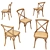 Modern Beige Chair: Cross Country 3D model small image 5