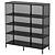 Modern BEKANT Rack Bookcase 3D model small image 1