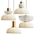 Japanese Bamboo Pendant Lamp 3D model small image 1