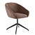 Sleek Luna Swivel Chair 3D 3D model small image 1