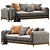 Modern Designer Sofa: Timeless Elegance 3D model small image 5