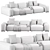 Customizable Modular Sofa Lapis 296 3D model small image 4