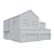 American House Low Poly Model 3D model small image 10