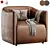 Graceful Model Beatrice Armchair 3D model small image 1