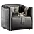 Graceful Model Beatrice Armchair 3D model small image 2