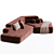 RIFT Sofa: Stylish Contemporary Elegance 3D model small image 2