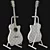 Premium Cort OC8 Acoustic Guitar 3D model small image 4