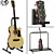 Premium Cort OC8 Acoustic Guitar 3D model small image 5