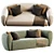 Pet-Friendly Beige Sofa 3D model small image 4