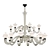 Elegant Metropolis Chandelier 3D model small image 1