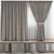 Modern Curtain Model 3D Sketch 3D model small image 1