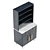 UV Unwrapped Storage Cabinet 3D model small image 5