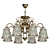 Freya Chandelier FR2405 Elegant Bronze 3D model small image 1