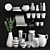 Scandi Kitchen Decor Set 3D model small image 1