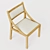 Seadrift Oak Upholstered Dining Chair 3D model small image 7