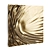 Metal Wave Wall Art Panel 3D model small image 1