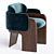 Modern Quartet Chair by Raphael 3D model small image 2