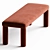 Minimalist Velvet Teja Stool 3D model small image 2