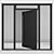 Corona Aluminium Door 59 Render 3D model small image 1