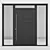 Corona Aluminium Door 59 Render 3D model small image 2