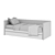 Bert Child Bed with Drawers 3D model small image 5