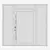  Sleek Aluminium Door Design 3D model small image 4