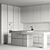 Modern Kitchen 3D Model Files 3D model small image 7