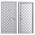 Selina Metal Entry Door Set 3D model small image 4