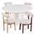 Modern Dining Set: Sol & Ross 3D model small image 2