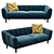 Kaza Bayton Sofa: Modern Comfort 3D model small image 1