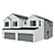 Modern Low Poly American House 3D model small image 2