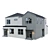 Modern Low Poly American House 3D model small image 4