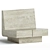 Elegant Travertine Lounge Chair 3D model small image 1