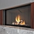 Luxury Fireplace Wall Set 3D 3D model small image 3