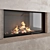 Impression 2G L Fireplace Wall 3D model small image 7