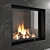 Romotop IMPRESSION 2G L Fireplace Set 3D model small image 3