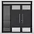  Corrosion-Resistant Aluminium Door Model 3D model small image 2