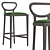 Elegant Brasserie Bar Stool 3D model small image 4