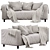 Klippan Sofa Set with Unique Cover 3D model small image 1