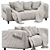 Klippan Sofa Set with Unique Cover 3D model small image 2