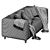 Klippan Sofa Set with Unique Cover 3D model small image 3