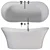 Sleek Amalfi 1750 Bath Model 3D model small image 1