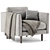  Sleek Modern Burrard Armchair 3D model small image 3