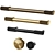 Stylish MANHATTAN Brass Handles & Knobs 3D model small image 1