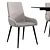 Modern Dining Chair and Table 3D model small image 3